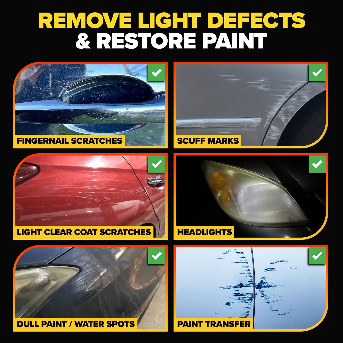 Carfidant Scratch and Swirl Remover - Car Scratch Remover for Paint Scratches - Rubbing Compound for Cars