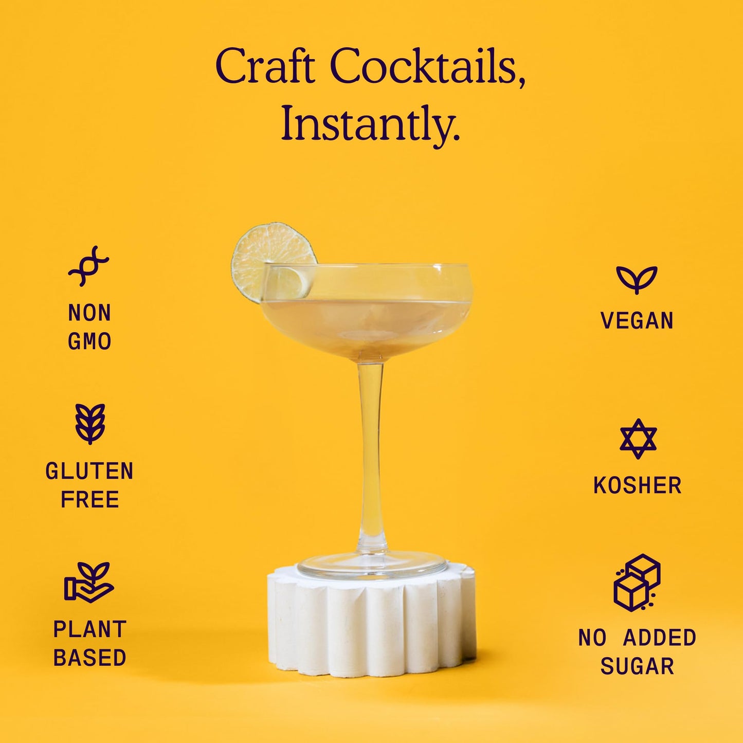SAYSO Skinny Margarita Cocktail Sticks | Craft Cocktail or Mocktail in 1 Min, Just Add Water + Spirits (0g Sugar, 15 Calories, Vegan, Gluten-Free, Kosher, Non-GMO), 8 Single-Serve Mixers