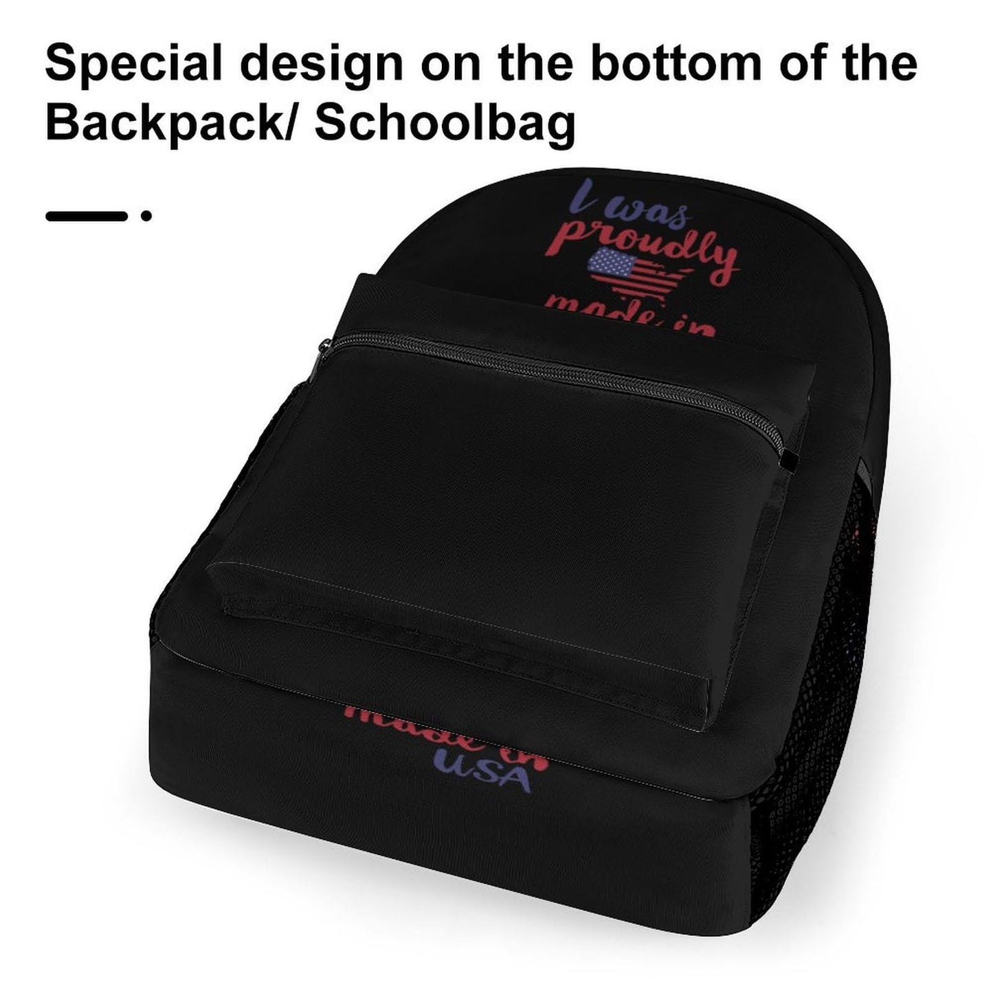 I Made in USA Laptop Backpack Lightweight Travel Daypack Shoulder Bag for Men Women