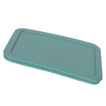 Pyrex 7210-PC 3 Cup Turquoise Rectangle Plastic Food Storage Lid Made in the USA
