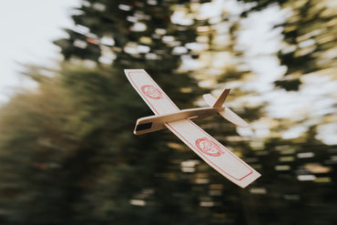 Fred's Flyers Balsa Wood Airplane Kits - 5-Pack - Made in USA Wooden Glider Toy Planes for Kids