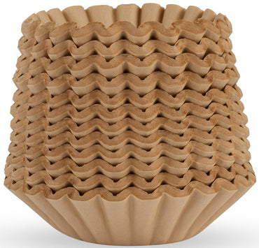 Tupkee Coffee Filters 8-12 Cups - 1200 Count, Basket Style, Natural Brown Unbleached Coffee Filter, Made in the USA