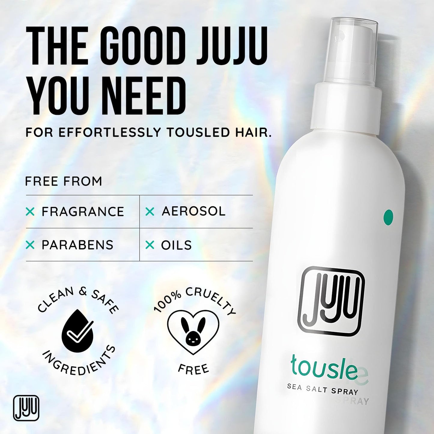 Tousle Sea Salt Spray for Men & Women 8 Fl Oz Made in USA (New Formula)-Natural Sea Salt Spray for Hair, Hair Texturizer for Women, Artificial Fragrance-Free Texture Sprays, Surfer Texturizer for Men