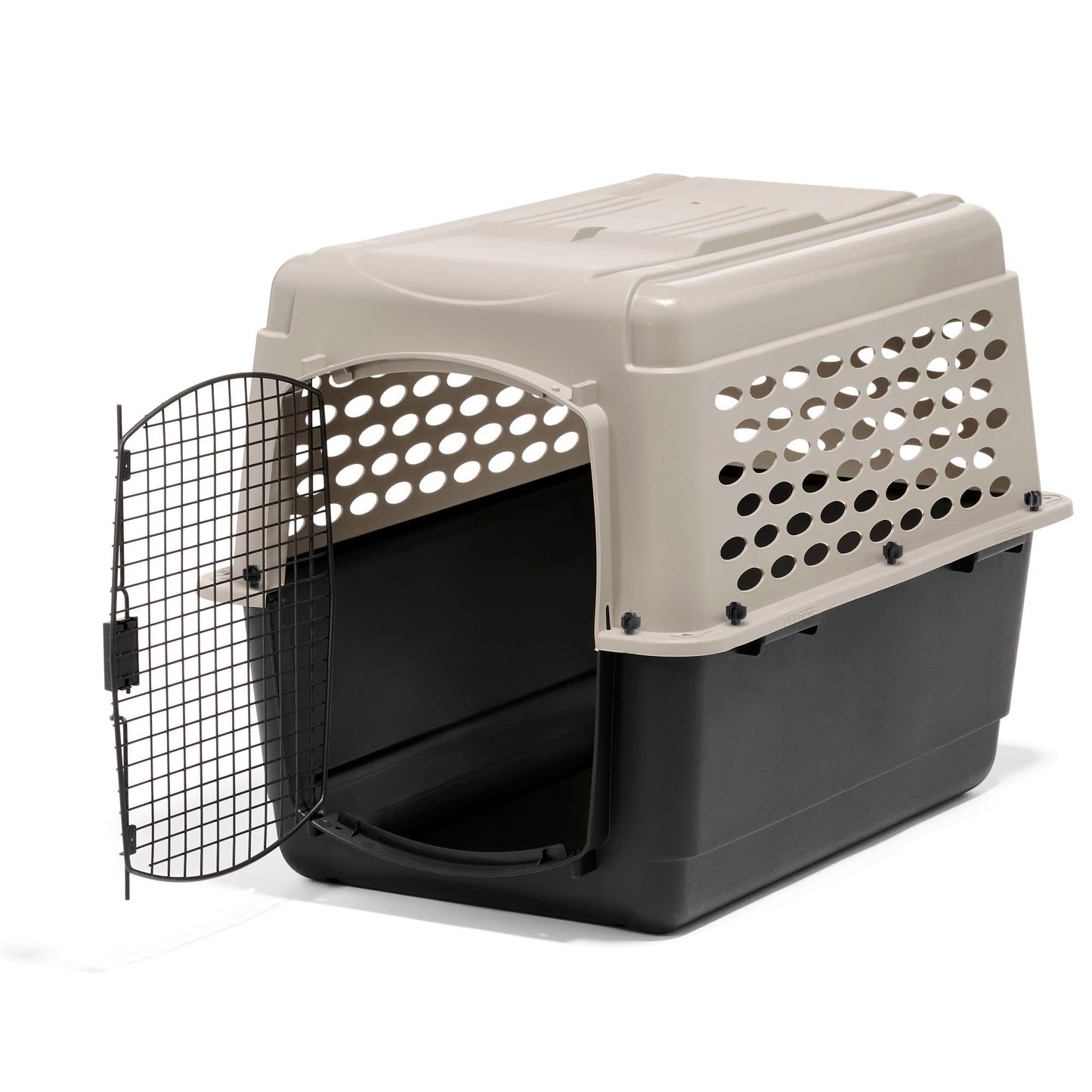 Petmate Vari Dog Kennel - Portable Dog Carriers & Crates for Large Dogs, Airline-Friendly, Durable Plastic, Pet Carrier For Home and Travel, 36 Inches, Taupe and Black