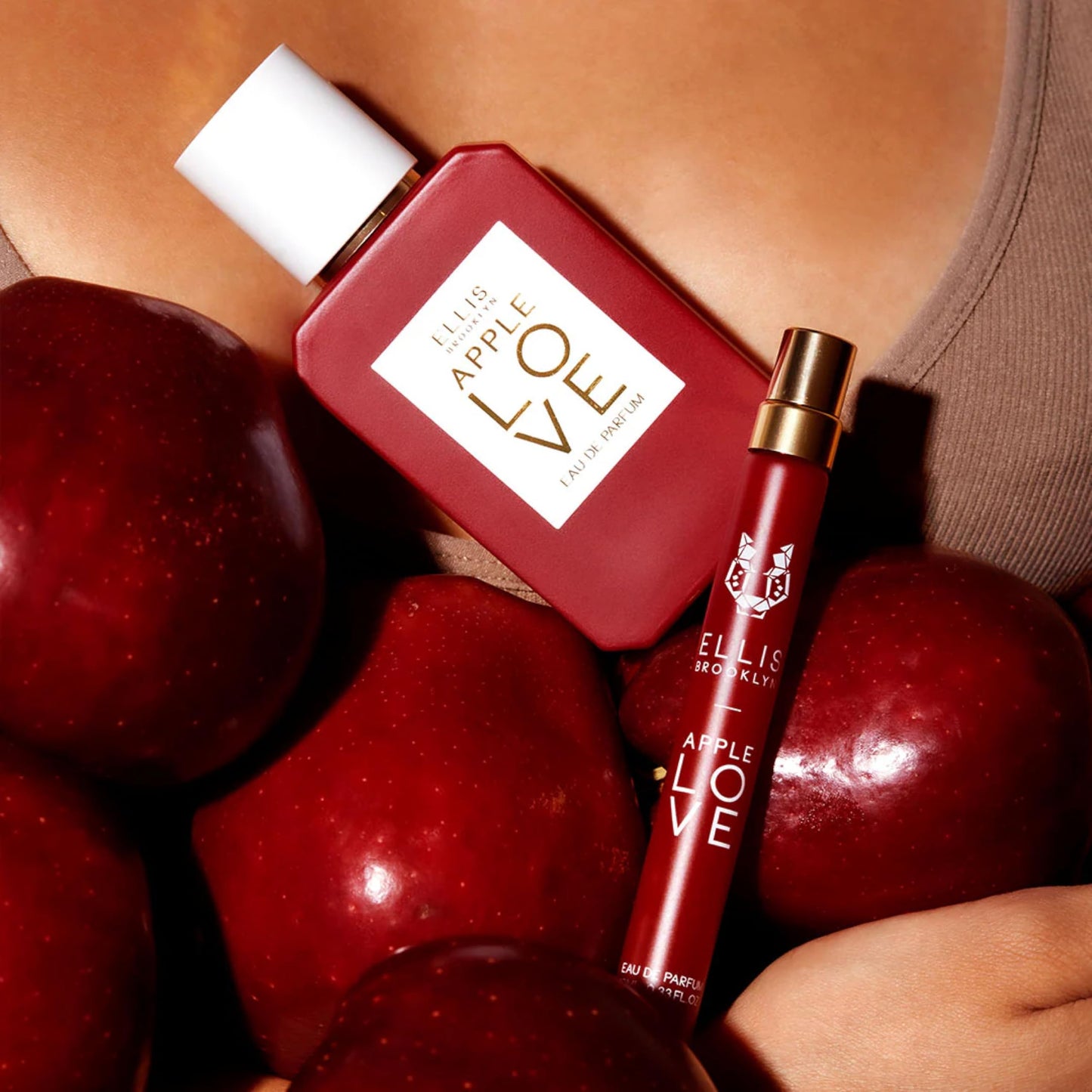 Ellis Brooklyn APPLE LOVE Eau de Parfum, Mini Dabber, Perfume for Women, Amber Gourmand, Apple Scented, Vegan, Cruelty-Free, Sustainable Ingredients, Made in USA – 7.5ml / 0.25 Fl Oz