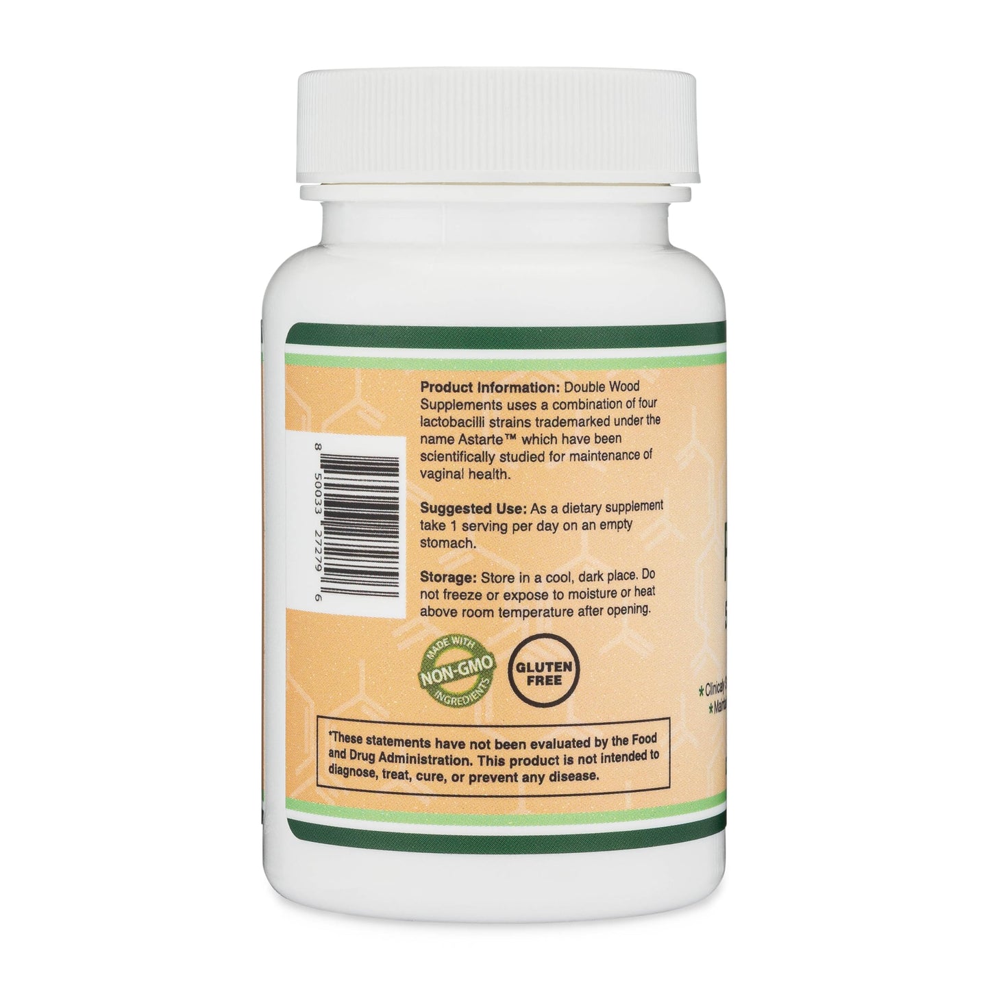 Vaginal Probiotics for Women - Four Probiotics Clinically Studied for Vaginal PH Balance, Vaginal Comfort, Odor Control, and Microbiome Balance (60 Capsules, 5 Billion CFU Per Serving) by Double Wood