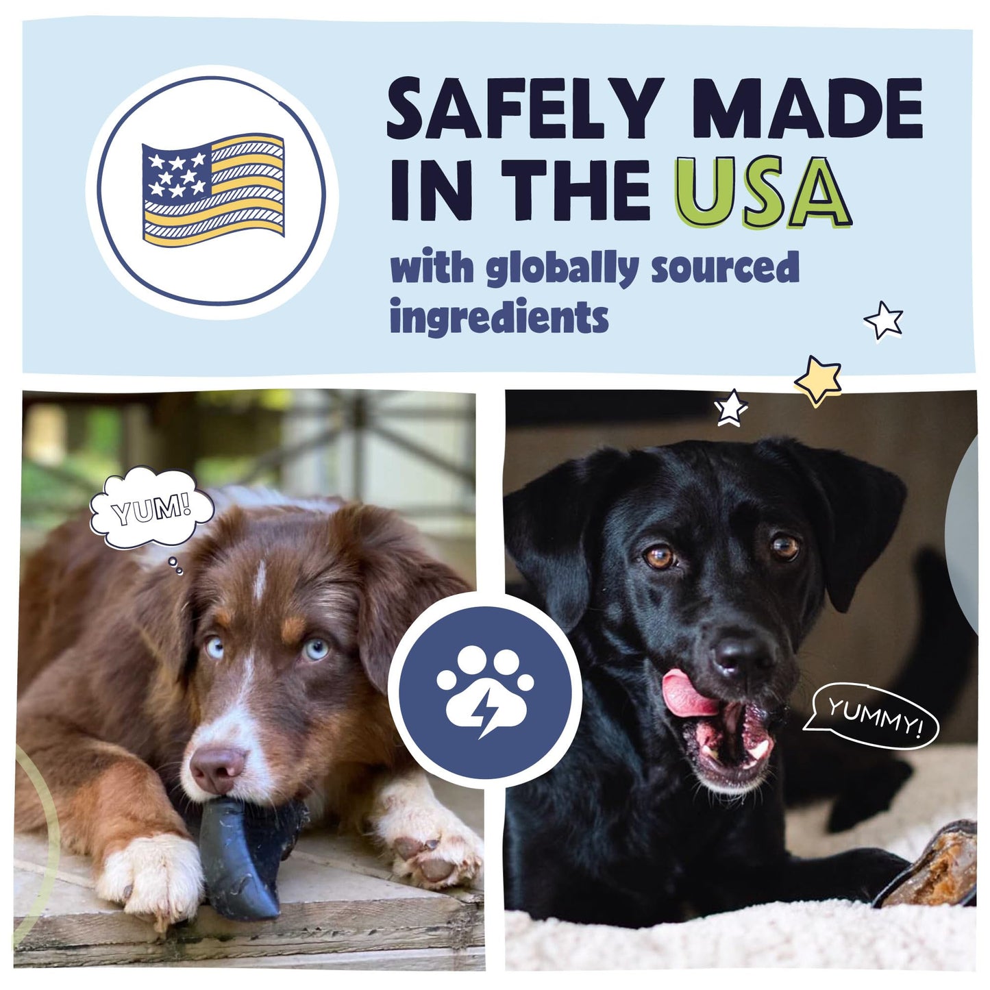 Pawstruck Peanut Butter Filled Cow Hooves for Dogs – Made in USA, Long-Lasting Dental Treats and Chews – Beef Hoof – 5 Count