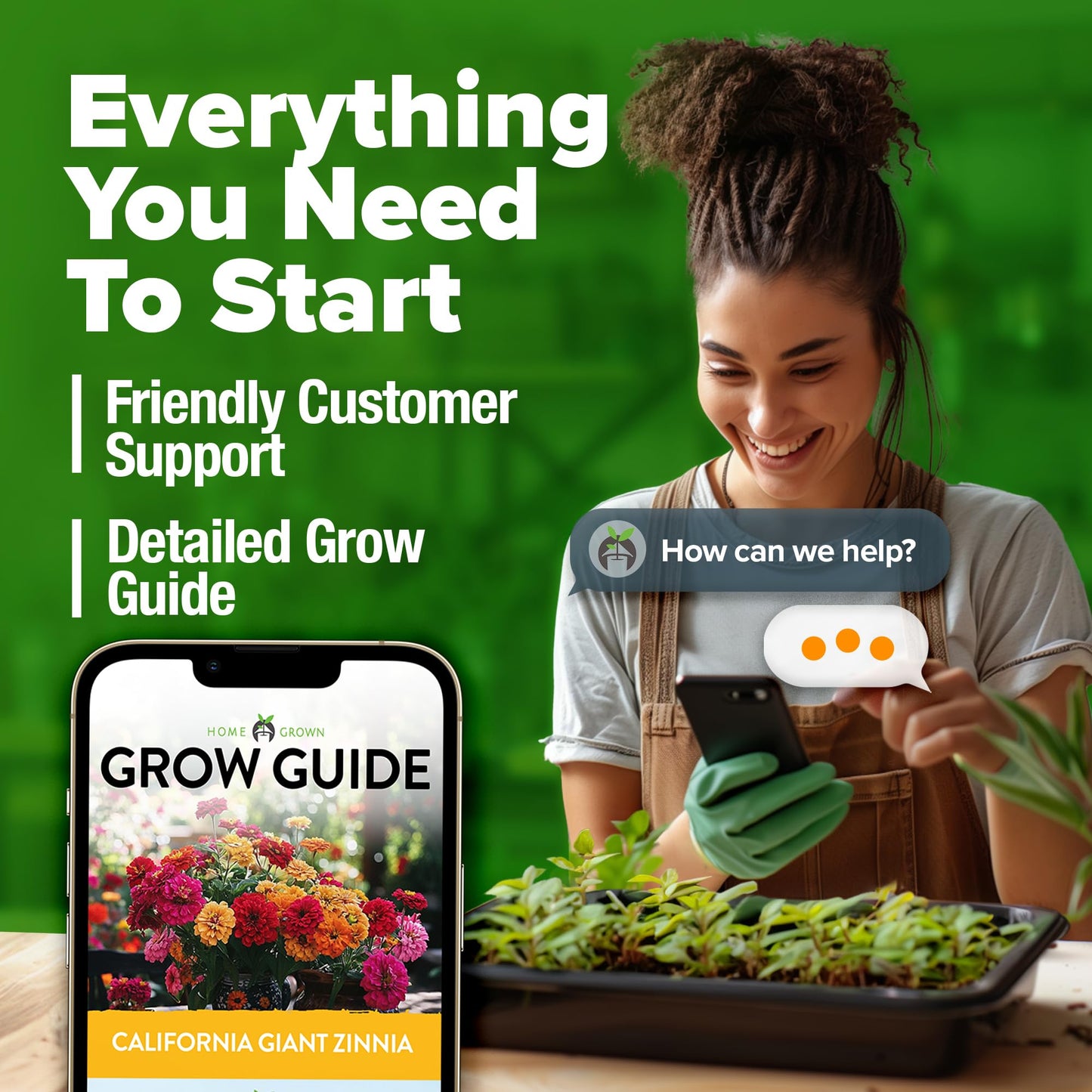 HOME GROWN Zinnia Seeds for 2025 - California Giant Mix - 7,300+ (2 oz) 𝗡𝗢𝗡-𝗚𝗠𝗢 𝗨𝗦𝗔 Plant Wildflower Blooms – Bulk Seeds for Planting Flowers Outside - Pollinator Gardens (Zinnia elegans)