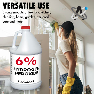 Allied Science 6% Hydrogen Peroxide, Food Grade H202 and Water, 1 Gallon