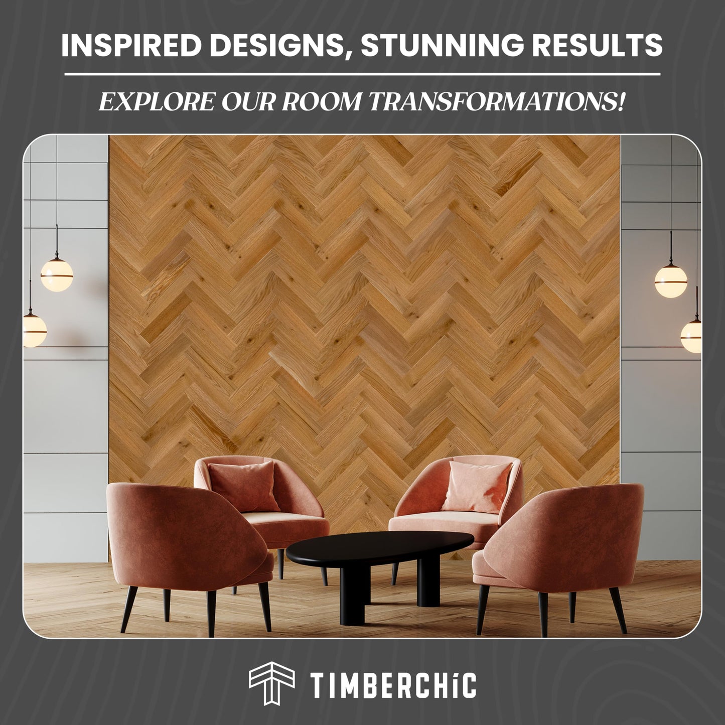 Timberchic 100% Wood Wall Planks - Made in USA - Peel-and-Stick Panels for Interior Decor - DIY Adhesive Wall Panels, Golden Oak (3" x 10 Sq Ft)