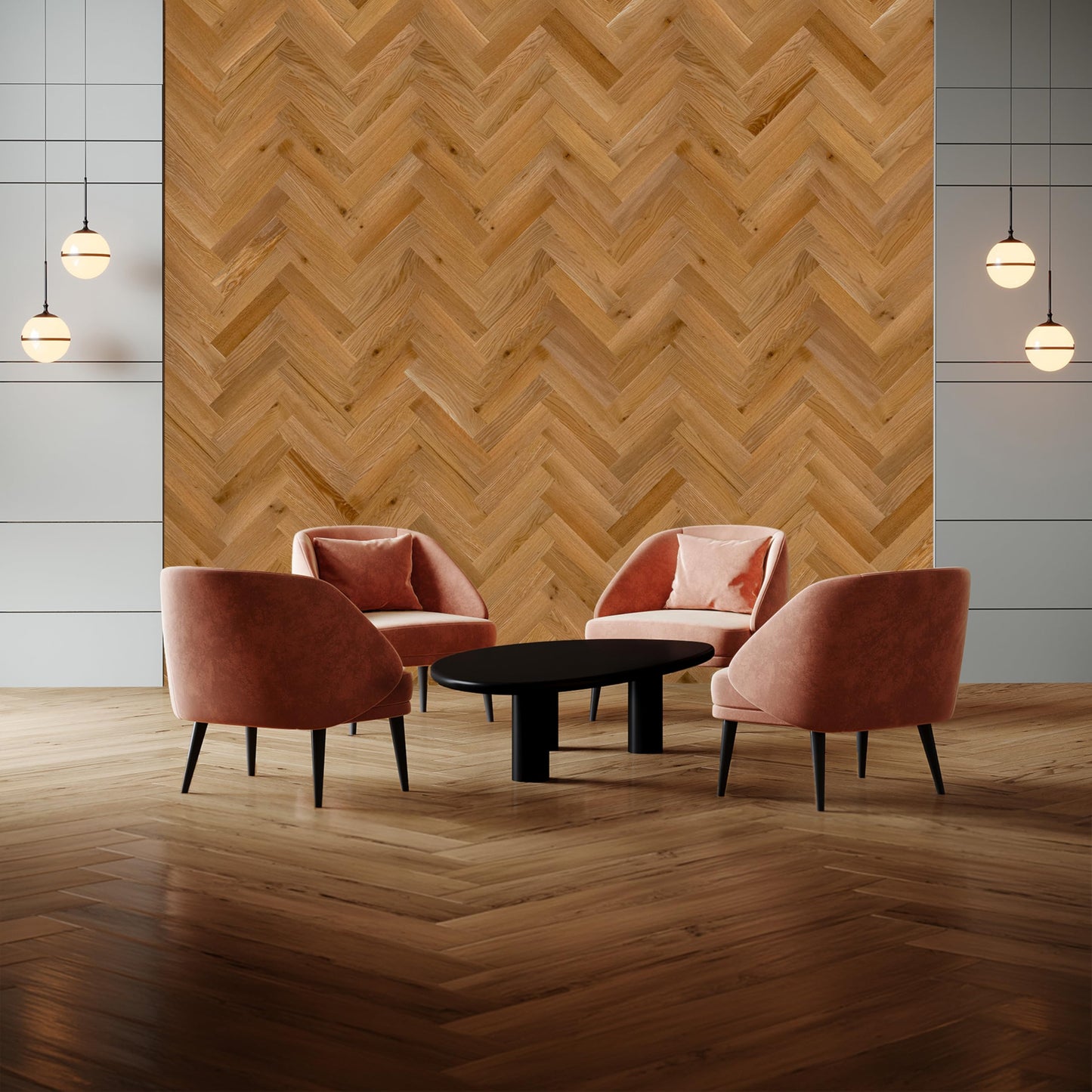 Timberchic 100% Wood Wall Planks - Made in USA - Peel-and-Stick Panels for Interior Decor - DIY Adhesive Wall Panels, Golden Oak (3" x 10 Sq Ft)