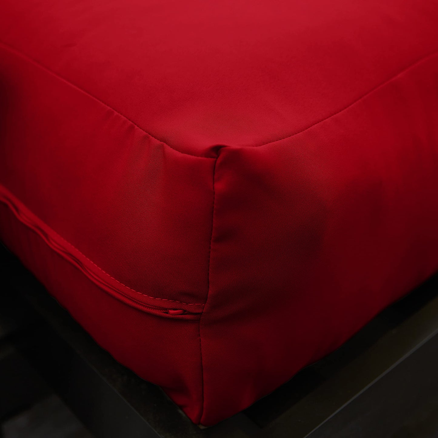 Mozaic Full Size 8-inch Cotton Twill Gel Memory Foam Futon Mattress, Red