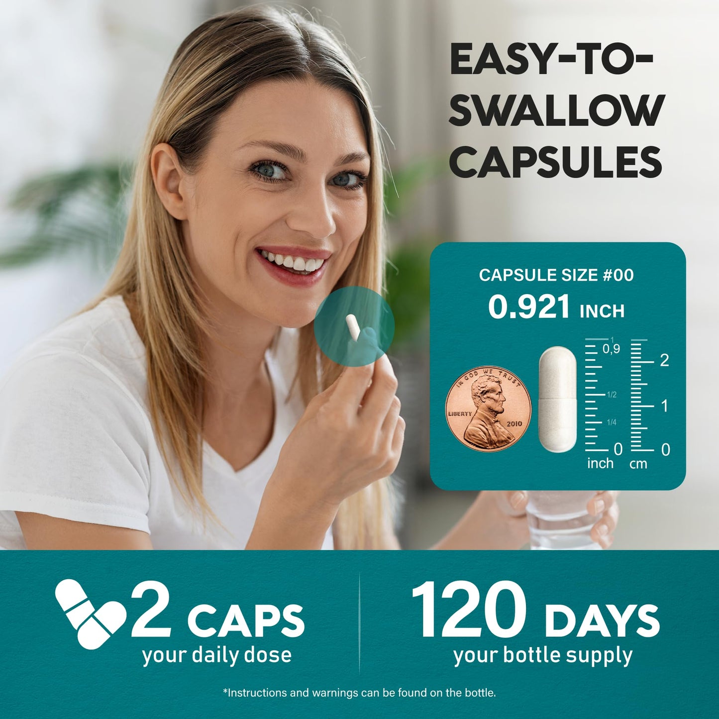 GABA L-Theanine 900 mg - Made in USA - Magnesium | Vitamin B6 - Calm, Sleep, Relaxation & Mood Support - 750 mg Gamma AminoButyric Acid, 150 mg L-Theanine - Non-Habit Forming, Vegan - 240 Capsules