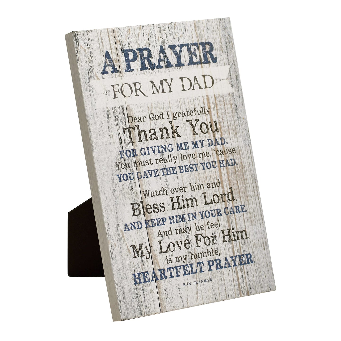 DEXSA Prayer for My Dad Wood Frame Wall Plaque for Father’s Day, Birthday Gift for Dad | Made in USA | Bonus Dad Gift, Father-in-Law Picture Frame | Best Dad Plaque from Son or Daughter