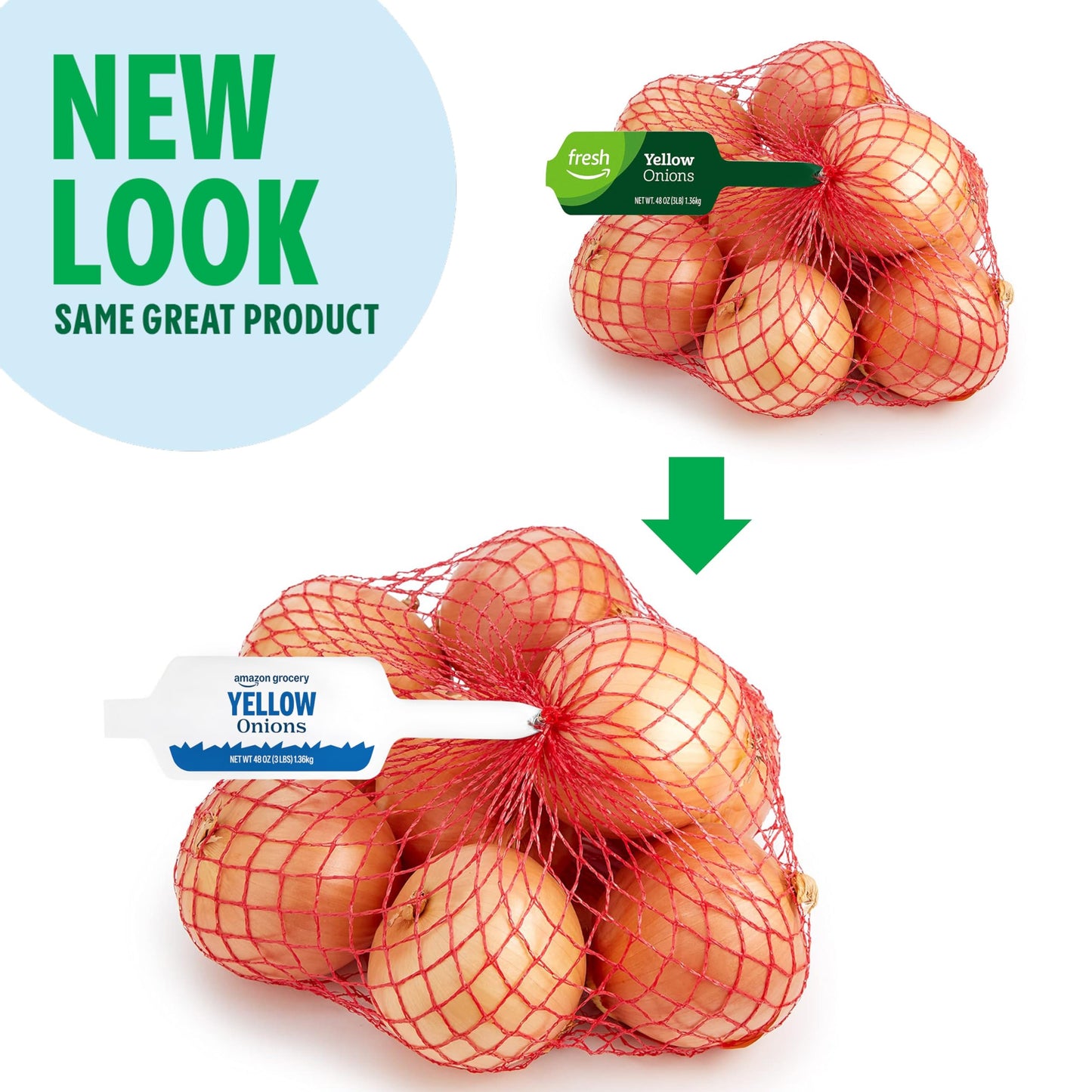 Amazon Grocery, Yellow Onions, 3 Lb (Previously Fresh Brand, Packaging May Vary)