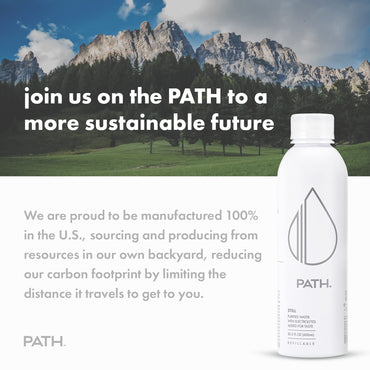 PATH Still Bottled Water - Ultra-Purified, pH-Balanced Purified Water in Aluminum Bottle - BPA-Free, Reusable, Infinitely Recyclable - Crisp, Refreshing Taste 20.3 fl oz (Pack of 4)