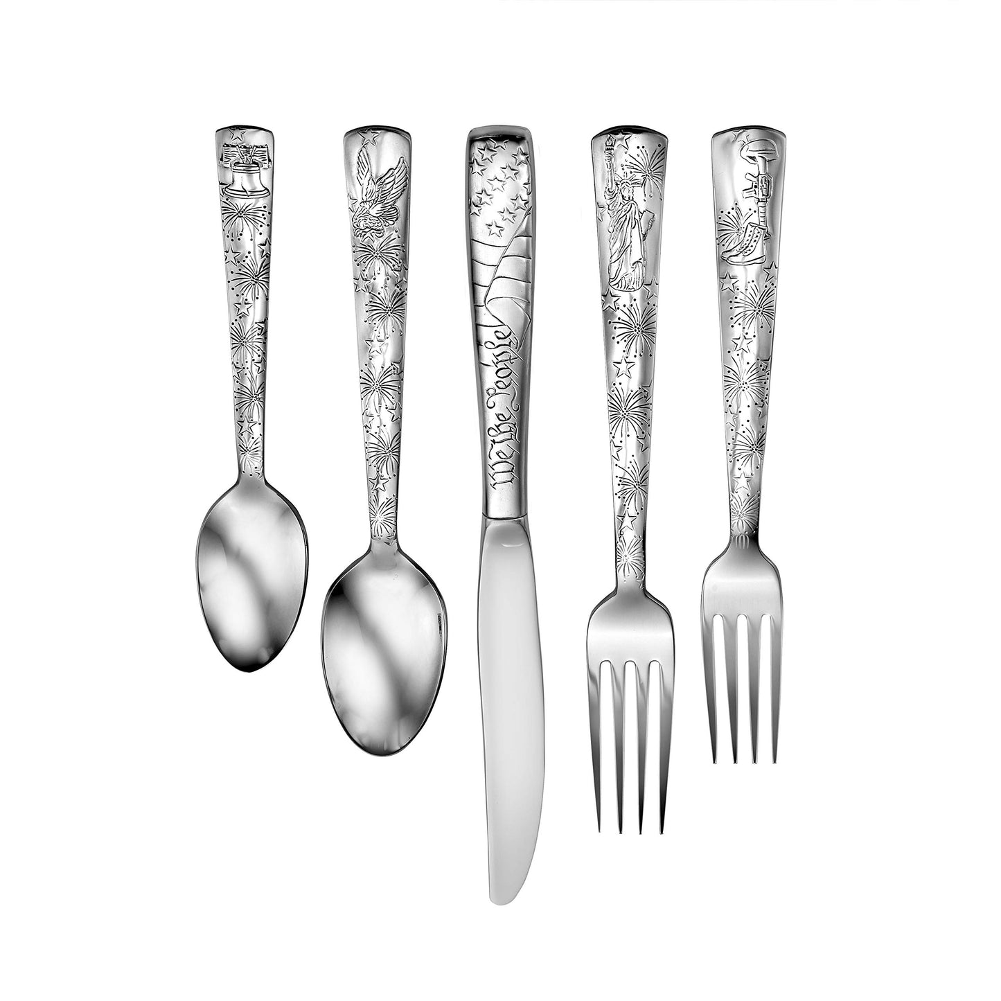 Liberty Tabletop Liberty 45pc Flatware Set Service For 8 Serving Set Included MADE IN USA