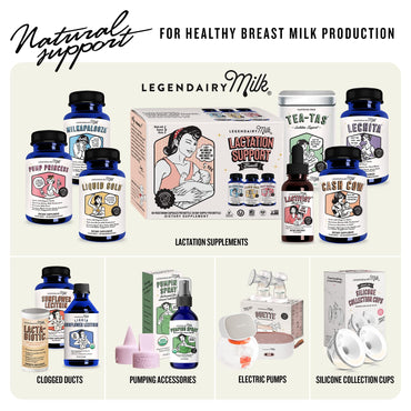 Legendairy Milk Sunflower Lecithin 1200mg, Lactation Support, Sunflower Lecithin Supplement for Clogged Milk Ducts, Made in USA