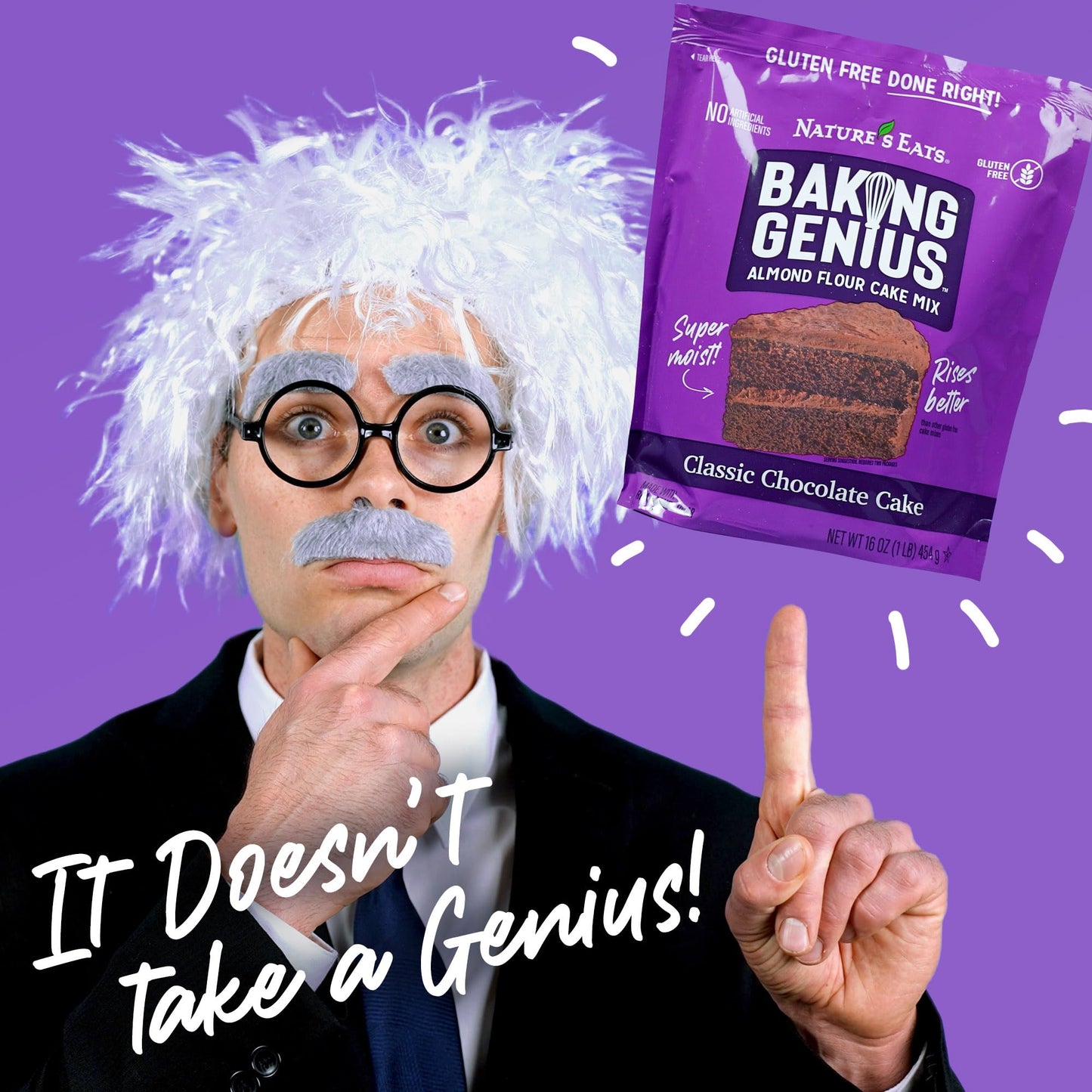 Nature’s Eats Baking Genius Classic Chocolate Cake Almond Flour