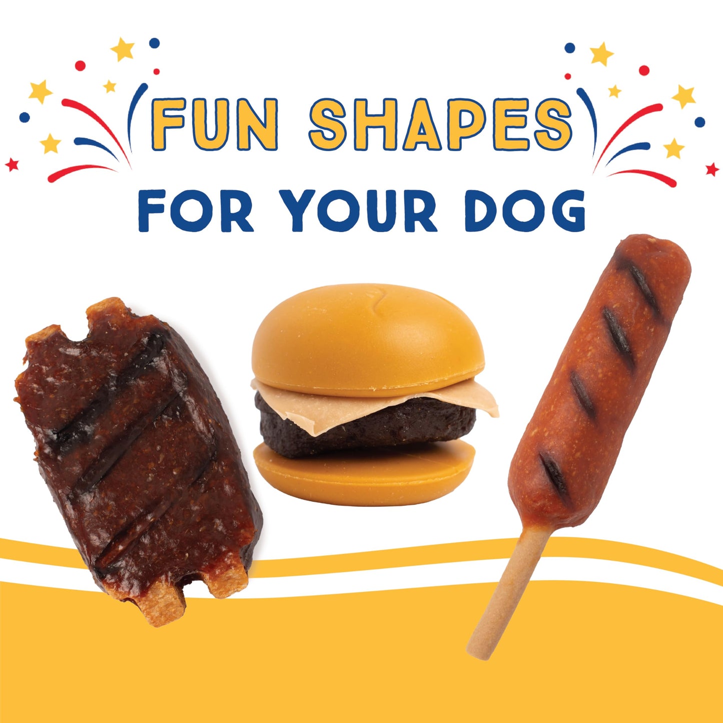 Ultra Chewy Cheeseburgers: Long-Lasting Treats Made in USA for Large and Small Breeds, Highly Digestible, Made with Real Chicken (3 Pack)