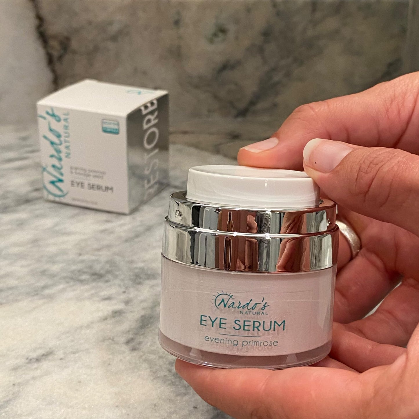 Nardo's Natural All Natural Anti-Aging Under Eye Cream, for Wrinkles, Dark Circles, Puffy Eyes, Smooth Skin, Moisture, Balance and Hydrate, Night Serum,.5 Oz Made in the USA Skin Care Products