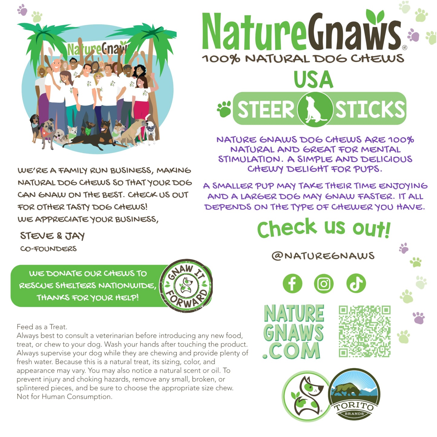 Nature Gnaws USA Steer Sticks for Dogs - Mixed Thickness - Long Lasting for Aggressive Chewers and Large Dogs - Natural Beef Bully Dog Chew Bones