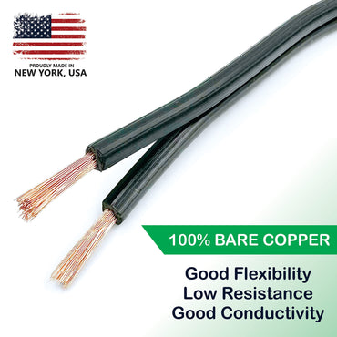 NATIONAL Wire&Cable 10/2 Low Voltage Landscape Lighting Wire - Made in USA - 10-Gauge 2-Conductor - 50 Feet