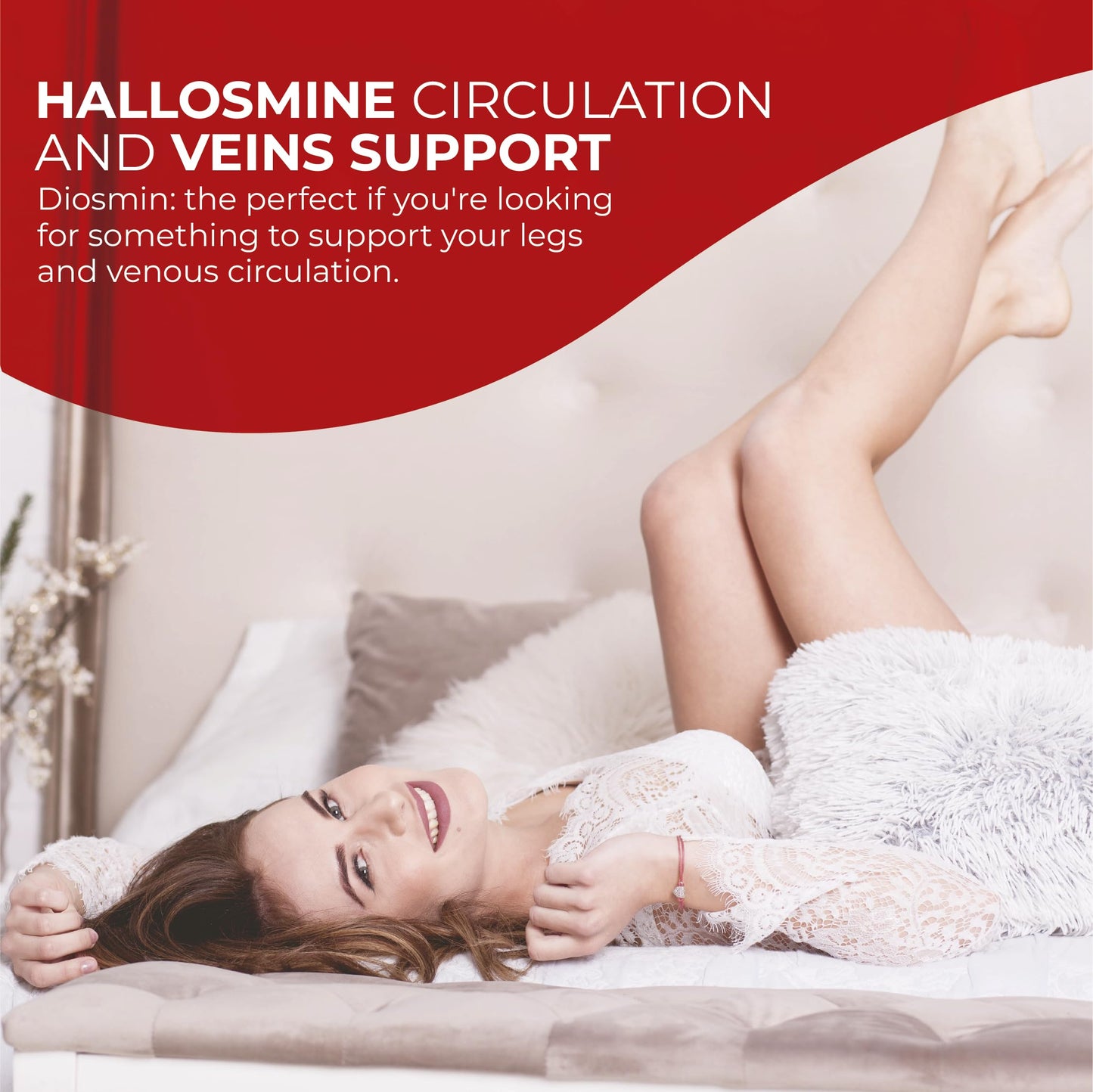Hallusa Natural Diosmin Circulation - Support for Circulation and Veins - DIOSMIN - DIOSMINE- DIOSMINA - Circulation & Vein Support Supplement