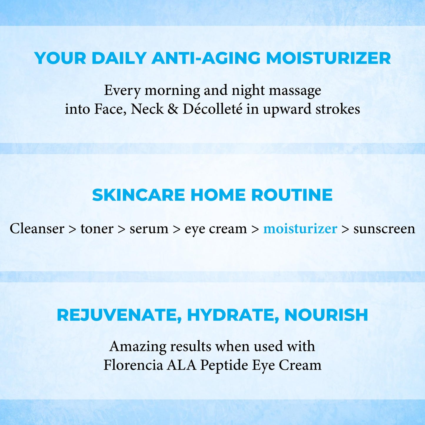 Florencia Ultra Peptide Cream - Nourishing, Organic Face Moisturizer with Hyaluronic Acid & Matrixyl 3000 - Hydrates, Rejuvenates, Firms, Improves Fine Lines - Natural & Vegan, 2 oz