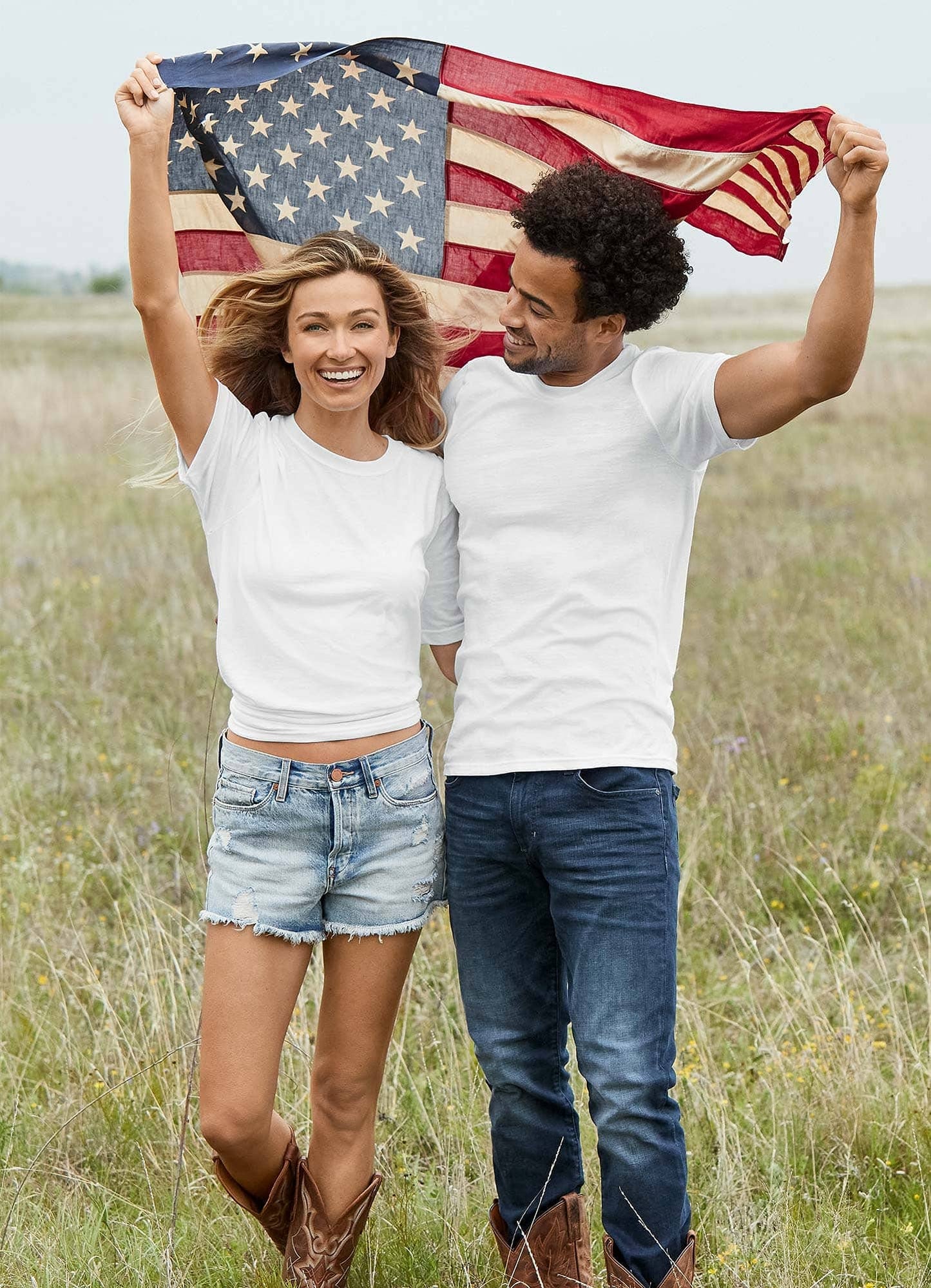 Jockey Men's Undershirt Made in America 100% Cotton Crew Neck T-Shirt - 2 Pack, White, M