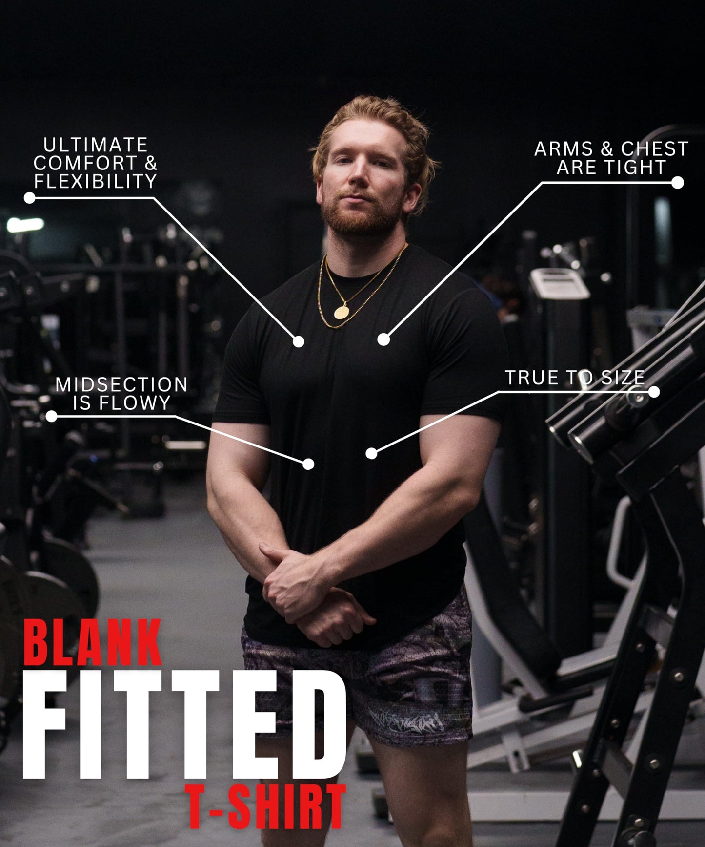 Ekko Men's T-Shirts, Fitted, Scoop Neck, Cotton Spandex Blend Apparel for Men, Mens Shirts, Basic Shirts for Men, Lightweight Mens T-Shirts for Everyday Wear, Made in America