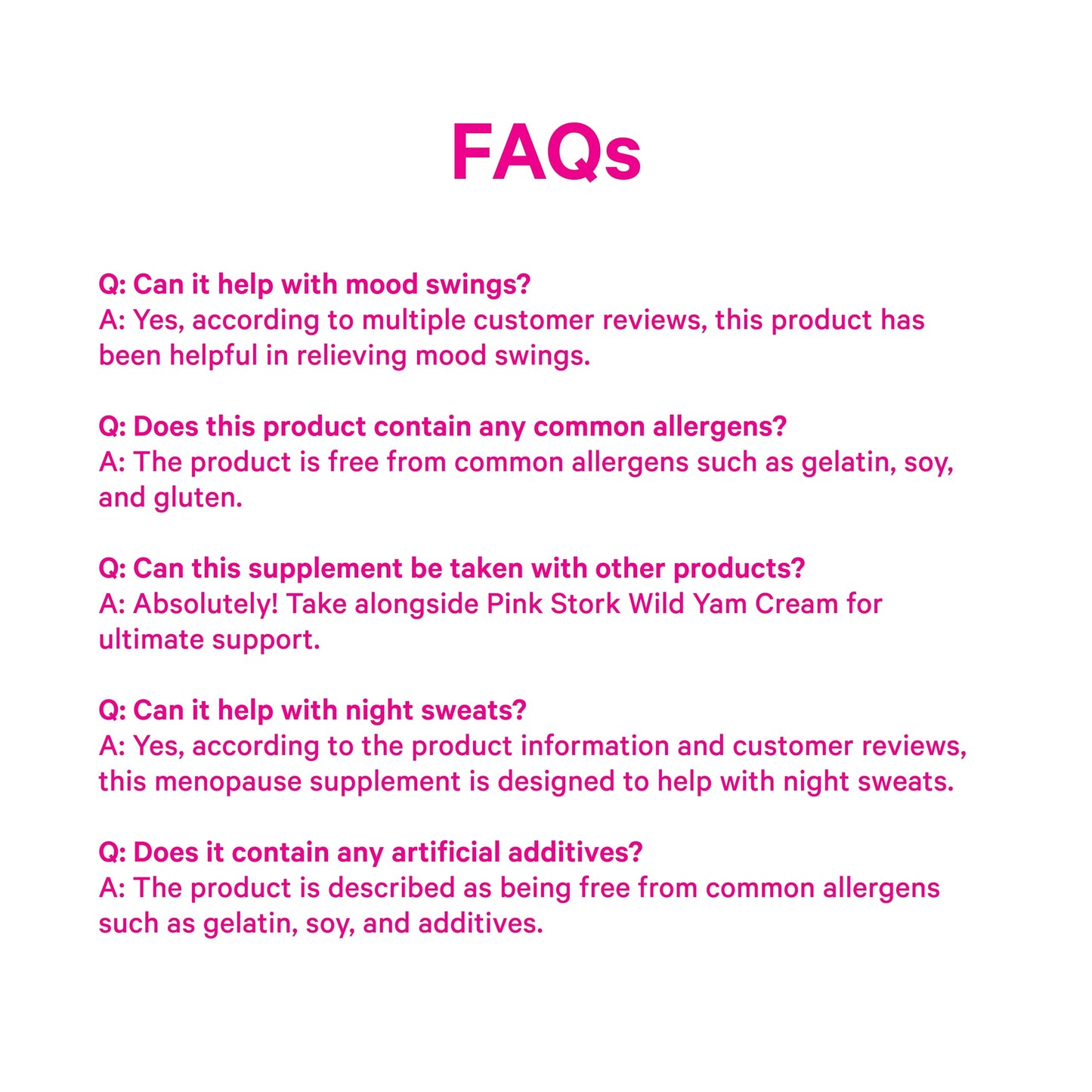 Pink Stork Menopause Supplements for Women - Hot Flash, Cortisol, Stress Support - Perimenopause - 9 Clinically-Studied Herbs - Ashwagandha, Vitex, Maca Root, Black Cohosh - 60 Capsules