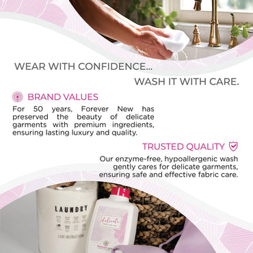 Ovacion by FOREVER NEW Liquid Laundry Detergent - Fine Delicates Wash - Scented, 16 Fl Oz