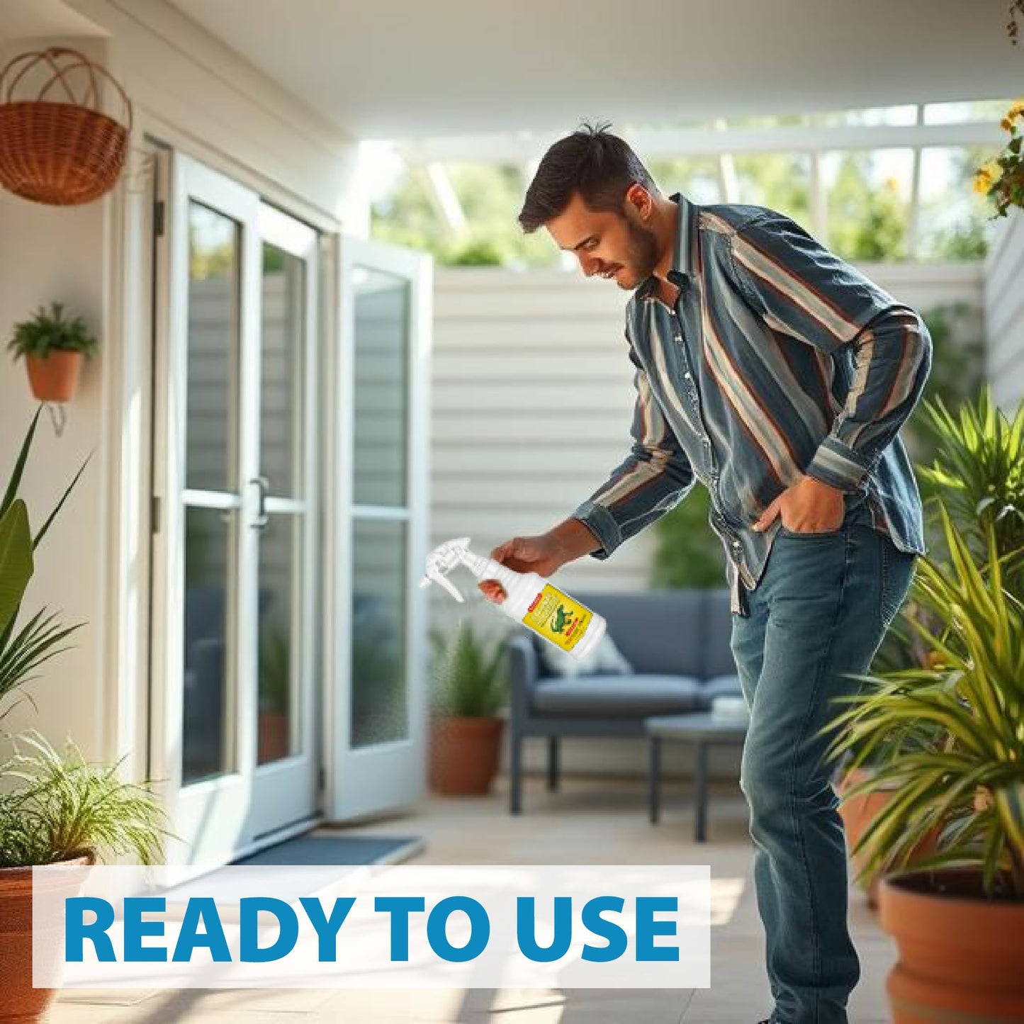 LizzAway Lizard Shoo Spray - Plant-Based Lizard Repellent for Outdoors & Home - Gecko, Skink, & Reptile Deterrent - Gecko Repellent Spray to Keep Lizards Off Porch, Patio, Garden & Driveway