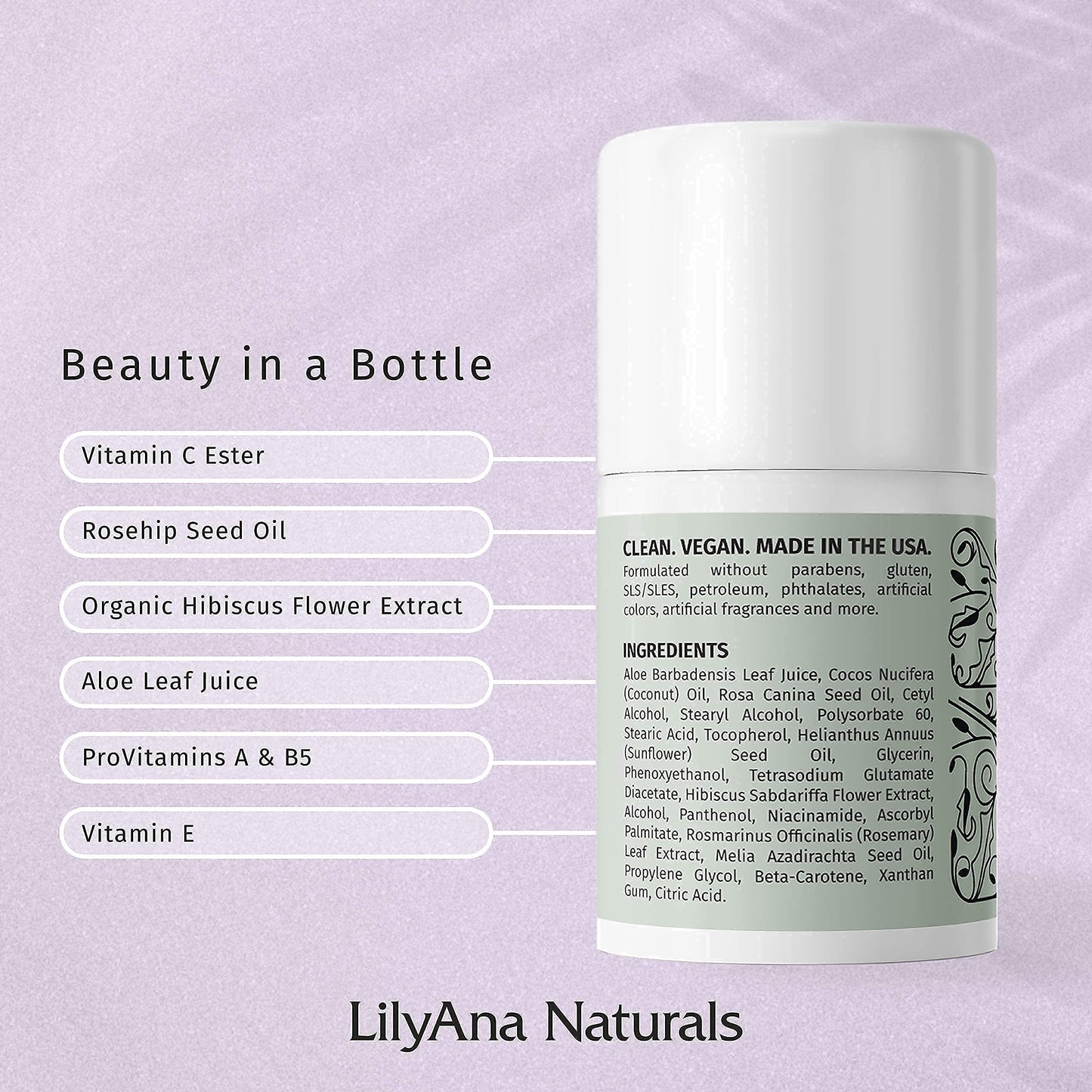 LilyAna Naturals Anti Aging Retinol Cream and Eye Cream Bundle 1.07 oz - Retinol Moisturizer for Face and Under Eye Cream for Dark Circles and Puffiness, Improve the look of Fine Lines and Wrinkles
