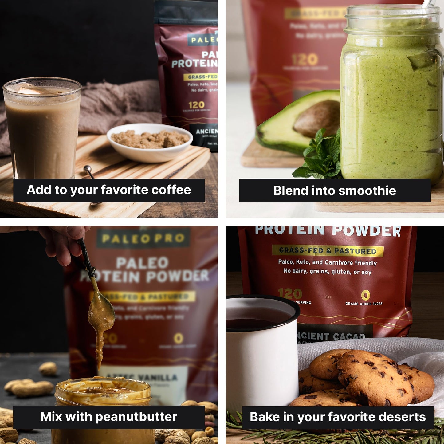 PaleoPro Carnivore Complete (Aztec Vanilla) Pastured & Cage-Free Protein, Grass-Fed Beef Tallow, Beef Organs | No Sugar, Soy, Grains or Net Carbs | Gluten Free. Paleo & Keto Macros (15 Servings)