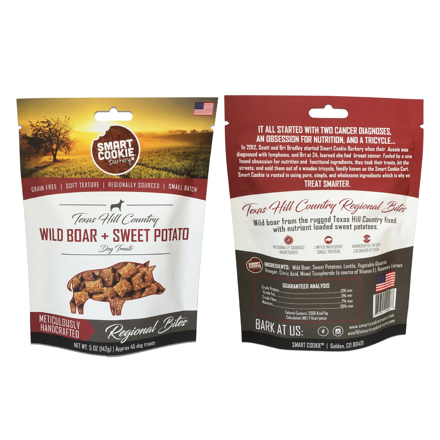 Smart Cookie All Natural Soft Dog Treats - 5 Flavor Variety Pack (5oz Each) - Healthy Dog Treats for Dogs & Puppies with Allergies, Sensitive Stomachs - Chewy, Grain Free, Made in USA