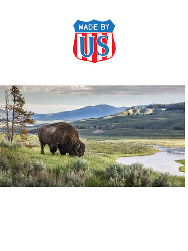 Made By Us Yellowstone Premium Soft Lightweight Fitted T-Shirt (White), Made in The USA (US, Alpha, Large, Regular, Regular, White)