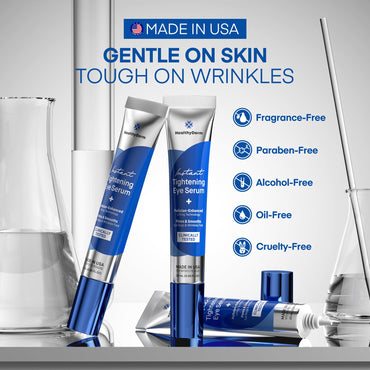 Instant Under Eye Lift Serum: Reduces Eye Bags, Wrinkles, Puffy Eyes, Dark Circles & Crow’s Feet in Minutes – Advanced Firming Polysaccharide Formula for Mature Skin – 20 mL