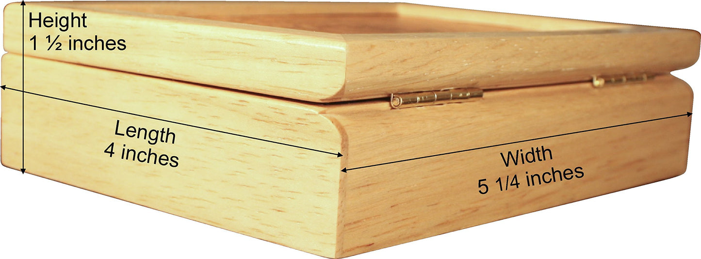 MarqArt Wood Art Celtic Box - Handmade USA - Unmatched Quality - Unique, No Two are the Same - Original Work of Wood Art. A Celtic Gift, Ring, Trinket or Wood Jewelry Box