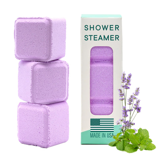 Latika Aromatherapy Shower Steamers - Relax & Focus Pack with Lavender Peppermint Essential Oils - Stress and Anxiety Relief Tablets - Shower Essentials for Women and Men - Relaxing Aromatherapy Gifts