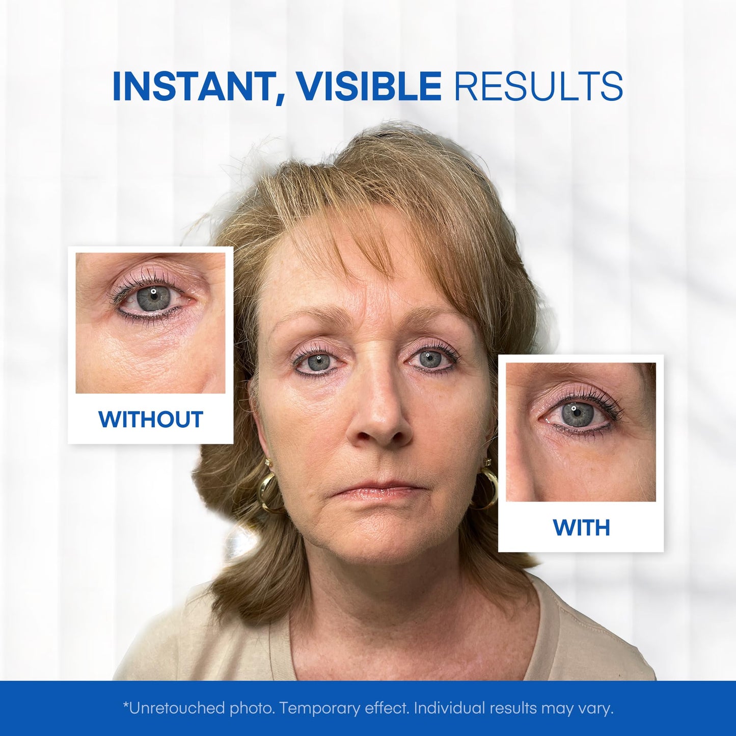 Instant Under Eye Lift Serum: Reduces Eye Bags, Wrinkles, Puffy Eyes, Dark Circles & Crow’s Feet in Minutes – Advanced Firming Polysaccharide Formula for Mature Skin – 20 mL