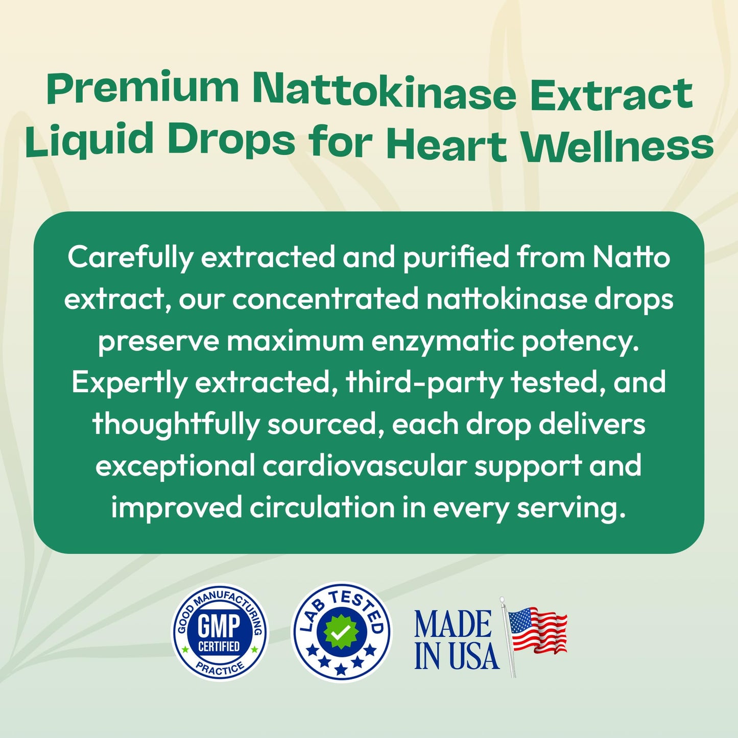Nattokinase Supplement Liquid Drops – Made of Nattokinase 2000 FU Extract – Vegan, GMO-Free – Liquid Alternative to Natto Veggie Caps – Aids in Maintaining Heart Wellness (Strawberry Watermelon, 60mL)