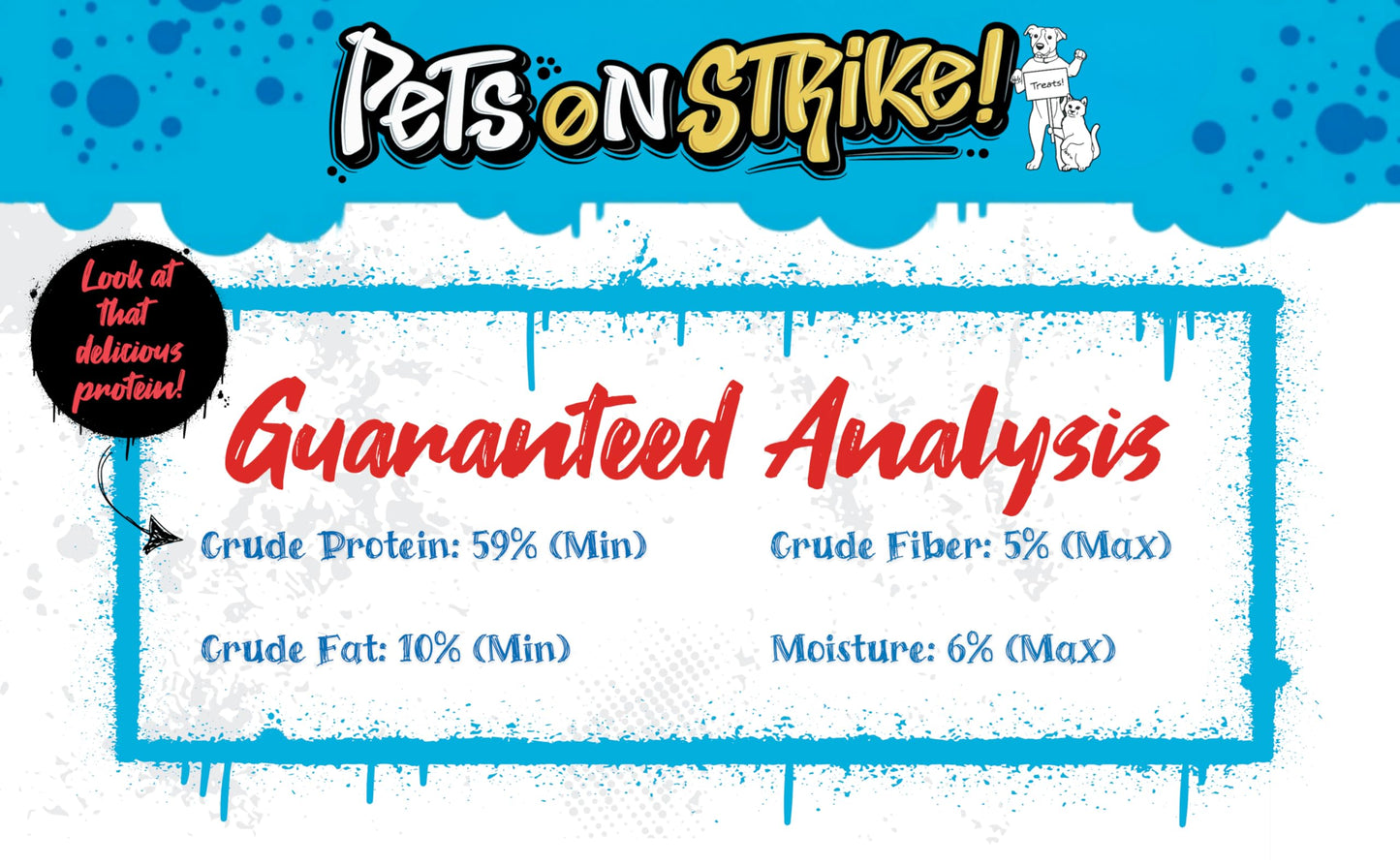 PETS ON STRIKE Freeze Dried Chicken Hearts for Dogs & Cats – Single Ingredient Dog Treats – USA Sourced & Made – High Protein, All Natural, Grain Free – Raw Freeze-Dried Training Treats (3oz)