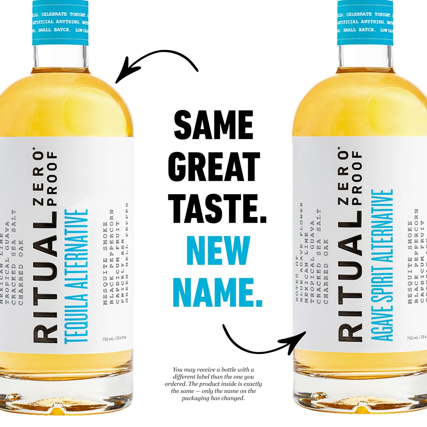 RITUAL ZERO PROOF Agave Spirit Alternative | Award-Winning Non-Alcoholic Spirit | 25.4 Fl Oz (750ml) | Zero Calories | Sustainably Made in USA | Make Delicious Alcohol Free Cocktails