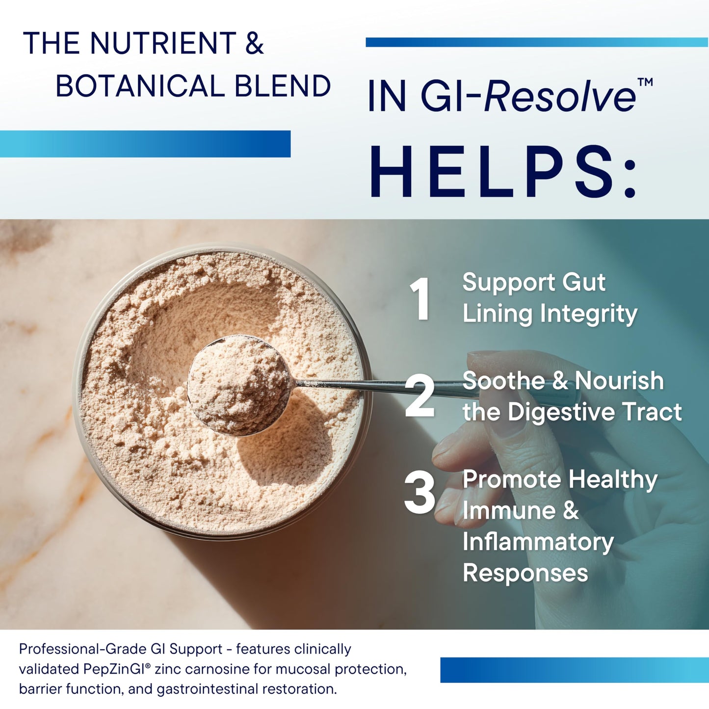Biotics Research GI Resolve™ Advanced L-Glutamine Powder Formula for Gut Lining Support & Healing - Optimal Gastrointestinal Function - Premium 7-Ingredient with Zinc Carnosine & Botanicals- 6.7oz