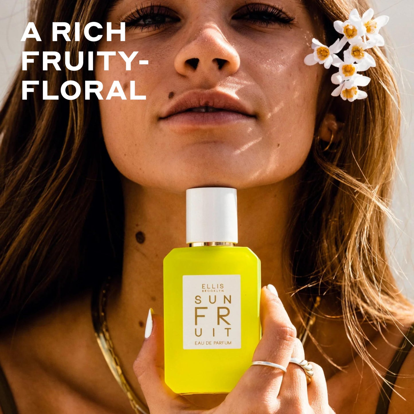 Ellis Brooklyn Sun Fruit Eau de Parfum, Fruity Floral Perfume for Women with notes of Fig, Jasmine & Vanilla, Vegan, Eco-Conscious, Cruelty-Free Paraben-Free, Made in the USA, 50ml / 1.7oz