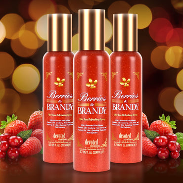 Devoted Creations Berries & Brandy After Sun Refreshing Spray | Color Extending – Skin Refreshing – Body Energizing Rich Hydrating After Sun Refreshing Body Spray