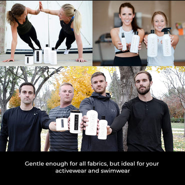 Forever New Stretch Active Wear Laundry Detergent, Liquid, Original Scent, 32 Fl Oz - Ideal for Workout Clothes, Swimwear, Yoga Wear, Athletic Gear, and More