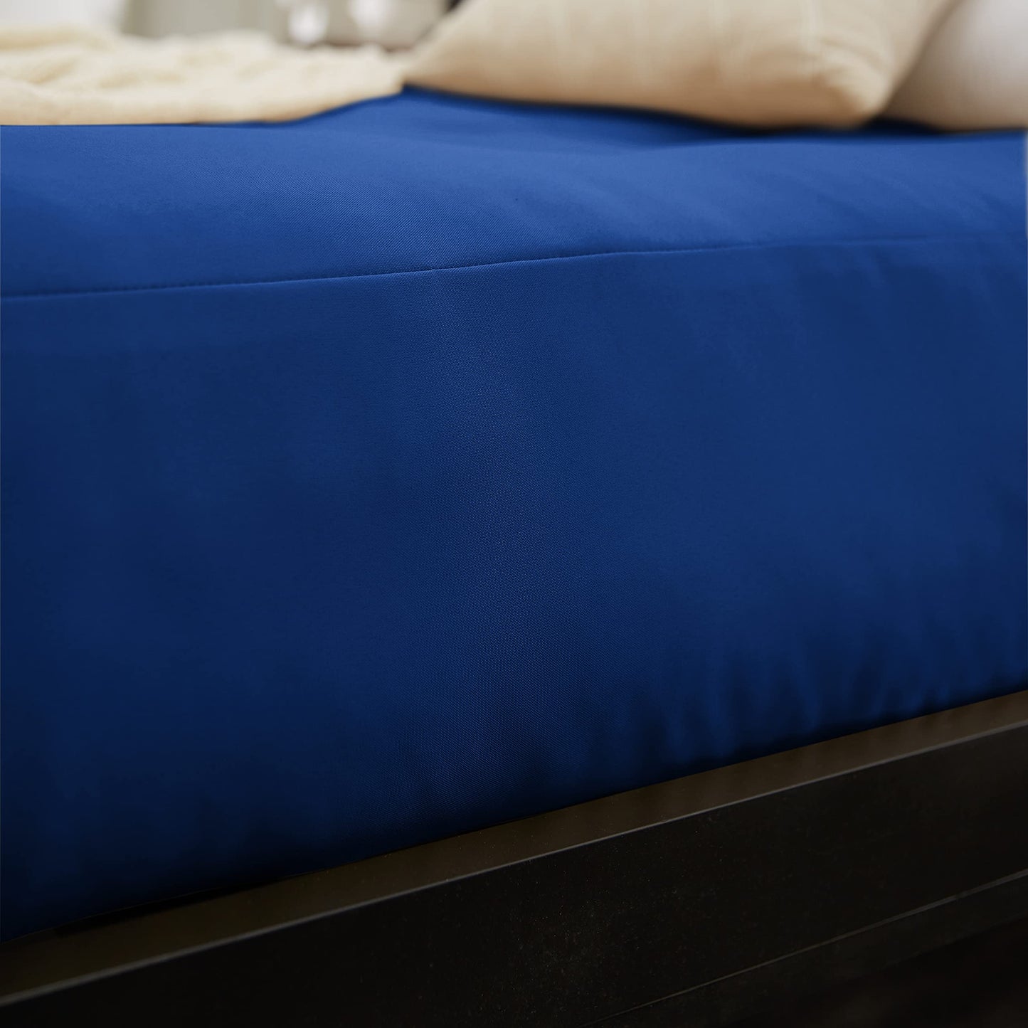 Mozaic Full Size 8-inch Cotton Twill Gel Memory Foam Futon Mattress, Blue
